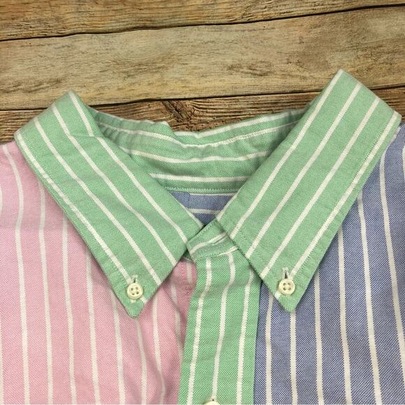 Polo Ralph Lauren Oxford Stripe Fun Shirt Multicolor 3XB - Picture 5 of 6